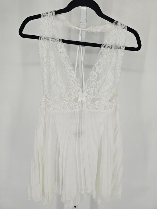 Cinema Etoile Other - Vtg 1980s Cinima Etoile Seductivewear Sz L Nightie Babydoll White Lace Bridal